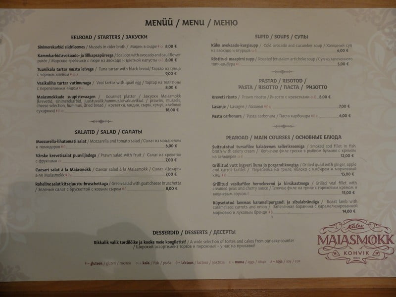 Estonya'nın tarihi kahve durağı: Maiasmokk Cafe'de 20